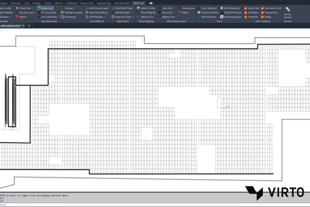 virto.CAD plugin in autocad to draw cable routing
