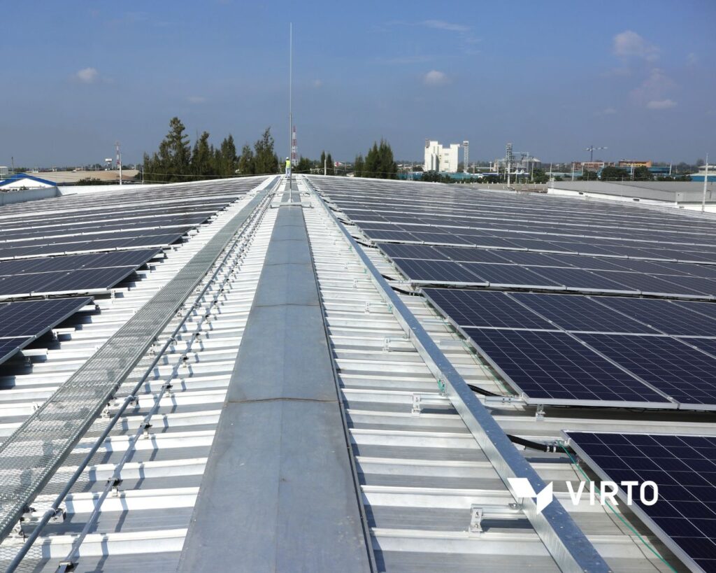 solar layout pv installation on rooftop
